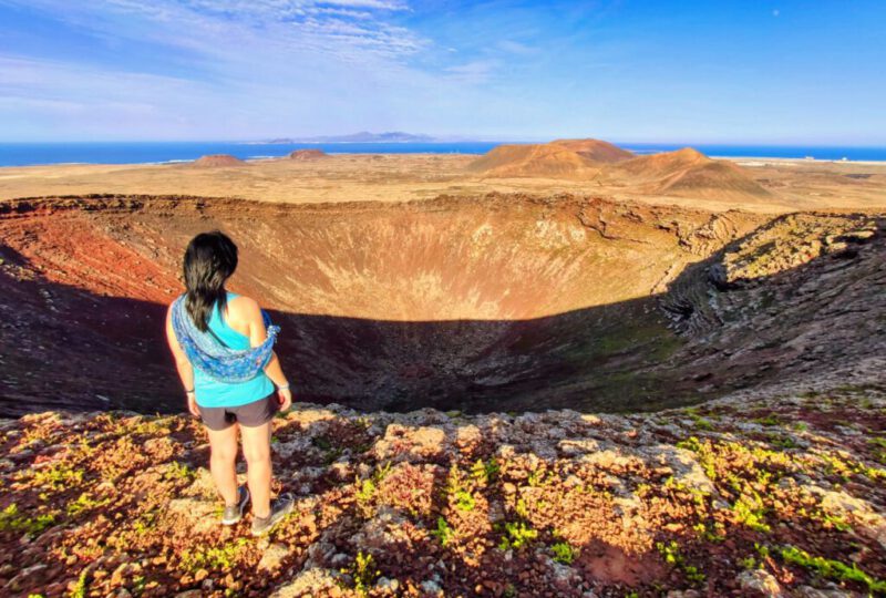 Blick in den Vulkan Hondo Wandern by Insider Fuerteventura
