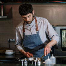 Head Chef After 8 years in Torino working under in a Michelin restaurant, she's Fab's right hand woman.