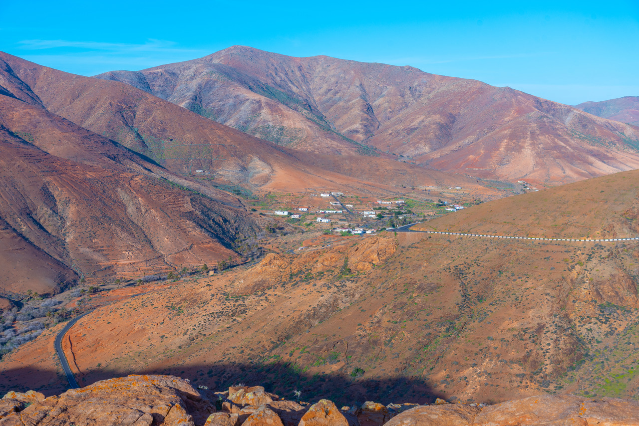 Barranco de las Penitas at Fuerteventura island from Risco de las Penas viewpoint, Canary Islands, Spain by InsiderFuerteventura