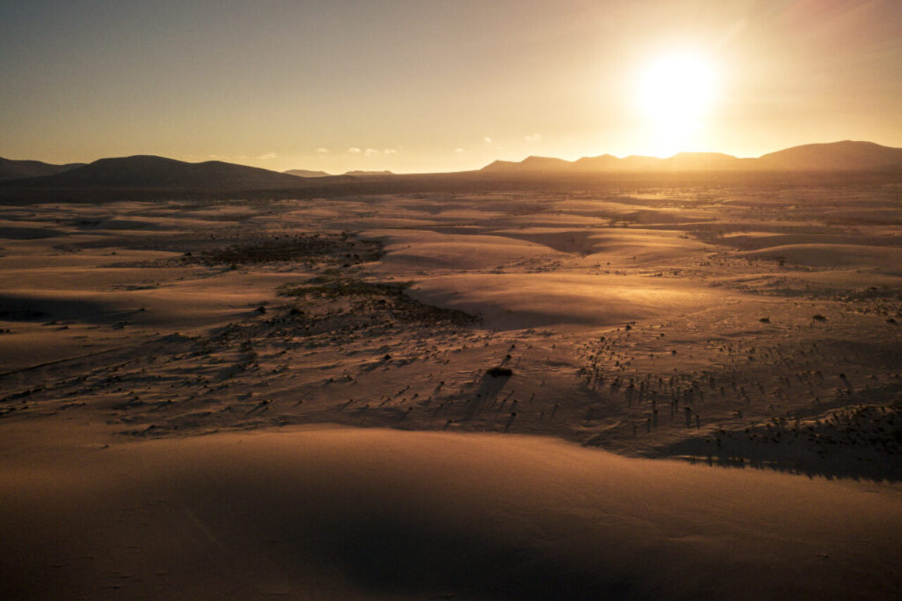 Corralejo Duenen Drohne Sonnenaufgang by InsiderFuerteventura