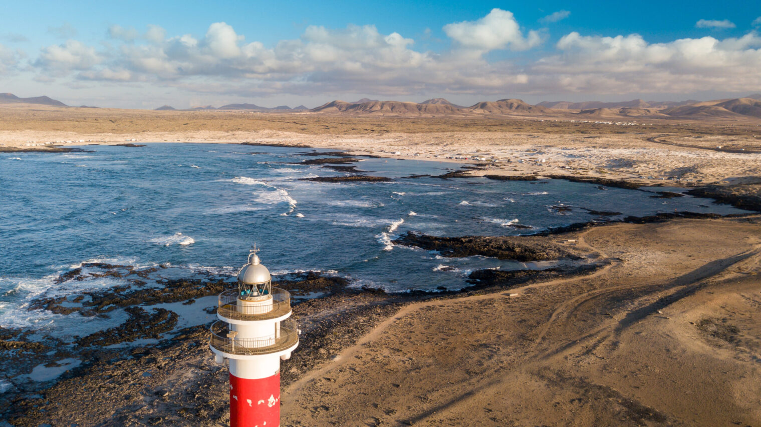 Leuchtturm El Cotillo Drohne by InsiderFuerteventura