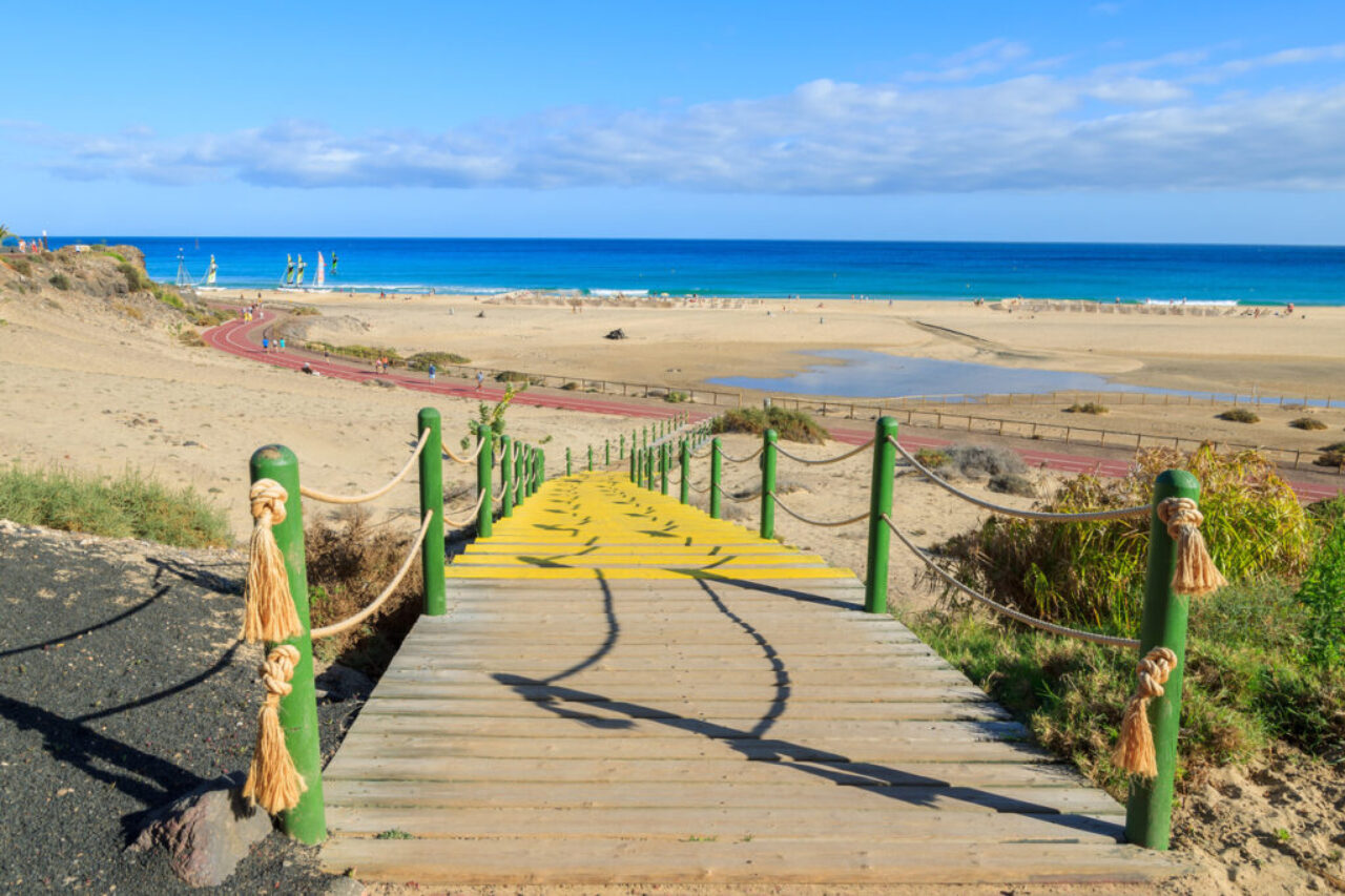 Morro Jable Jandia Weg zum Strand Playa de Jandia by InsiderFuerteventura